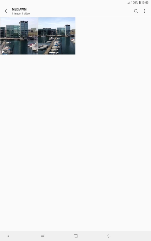 Press and hold any picture or video clip.