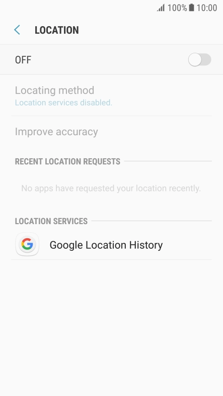 Press the indicator to turn the function on or off.