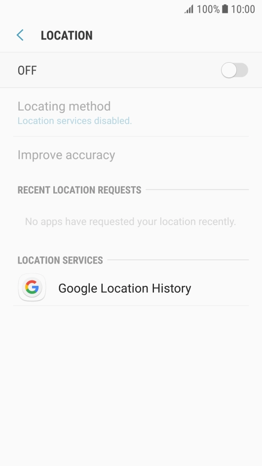 Press the indicator to turn the function on or off.