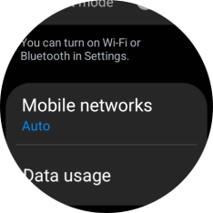 Press Mobile networks.