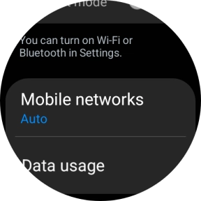Press Mobile networks.