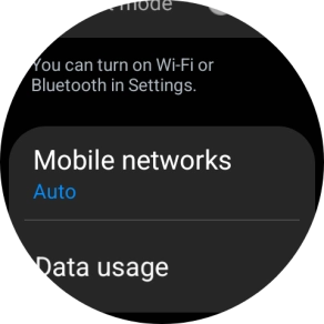 Press Mobile networks.