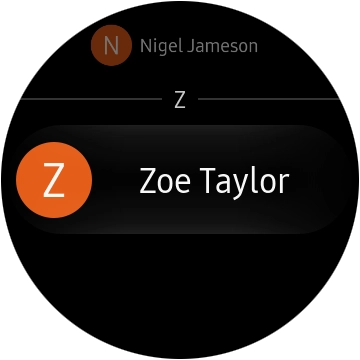 Press the required contact.