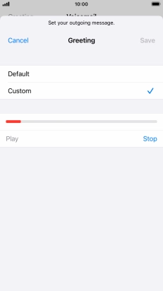 Press Stop to stop recording.