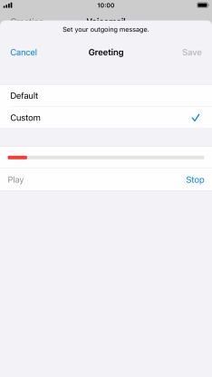 Press Stop to stop recording.