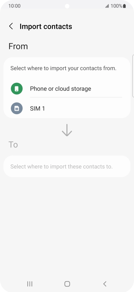 Press the name of the SIM.