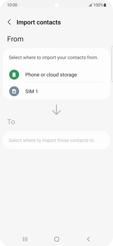 Press the name of the SIM.
