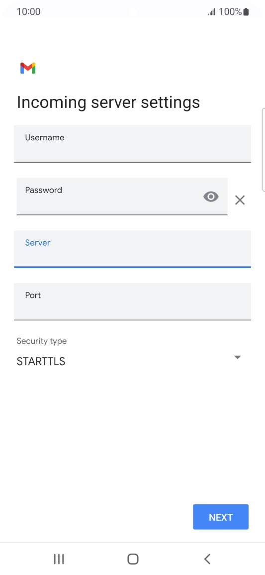 Press the field below 