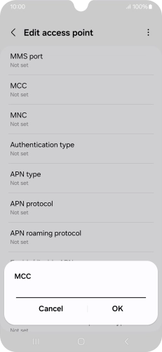 Key in 234 and press OK.