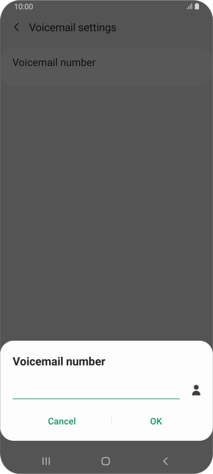 Key in +447953222222 and press OK.