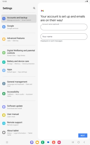 Press the field below 