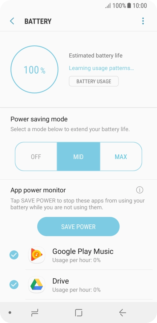 Press the Home key to return to the home screen.