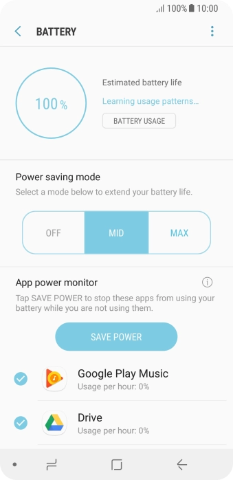 Press the Home key to return to the home screen.