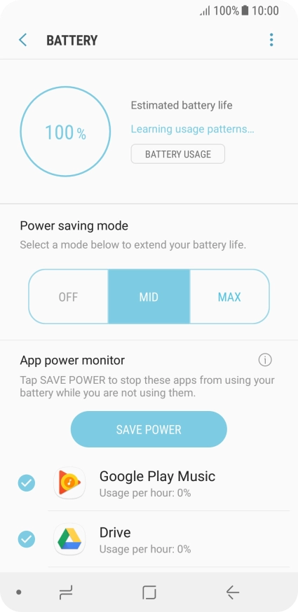 Press the Home key to return to the home screen.