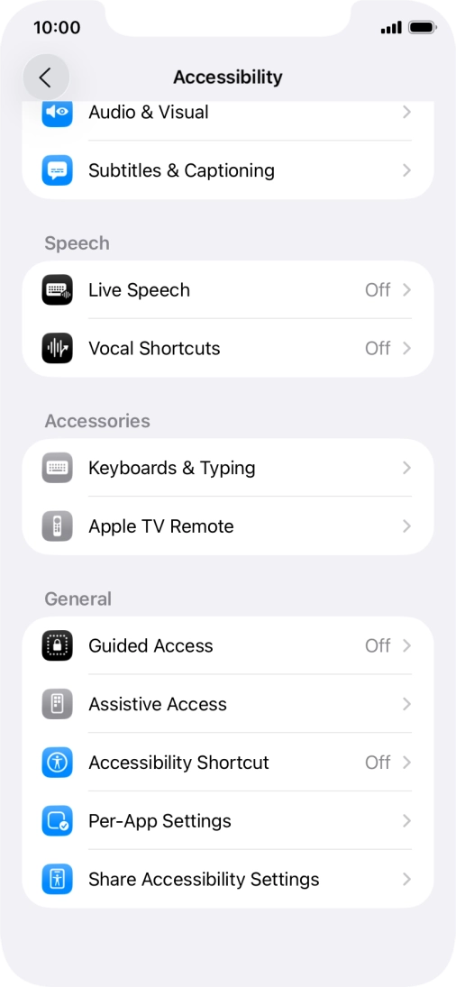 Press the required category below 