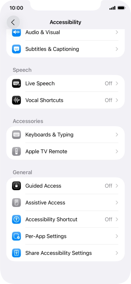Press the required category below 