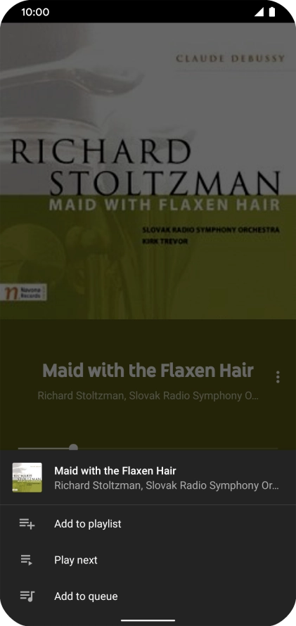 Press Add to playlist.