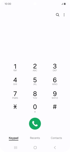 Press the menu icon.