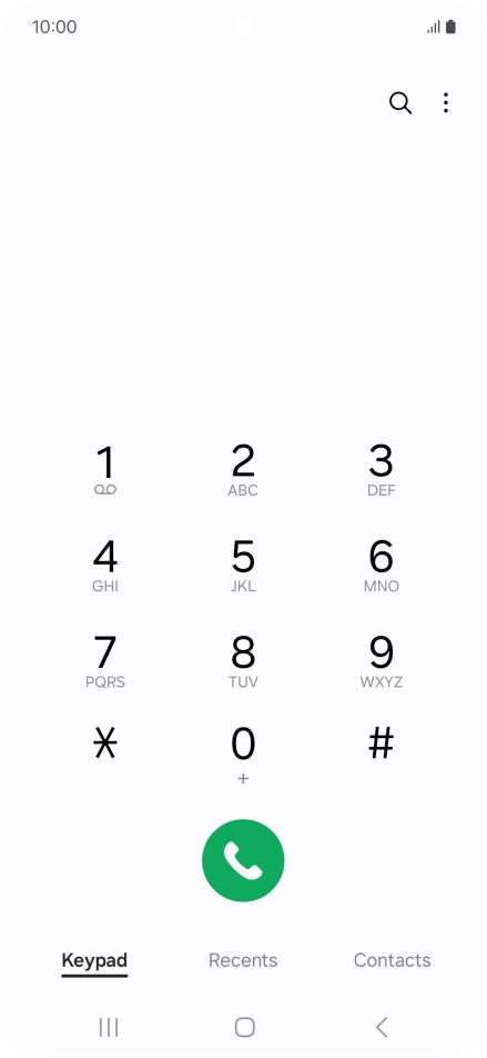 Press the menu icon.