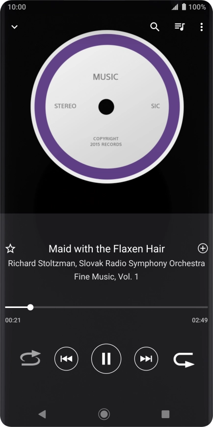 Press arrow right to go to the next audio file.