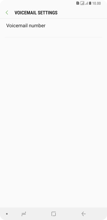 Press Voicemail number.