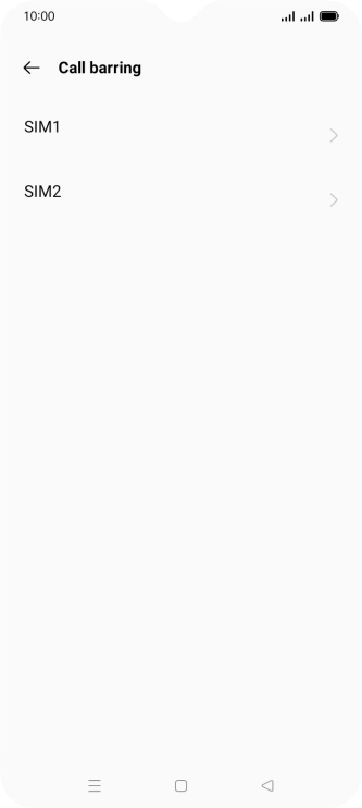 Press the required SIM.