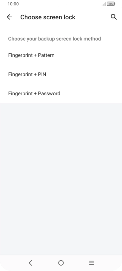 Press the required phone lock code and follow the instructions on the screen to create an additional phone lock code.