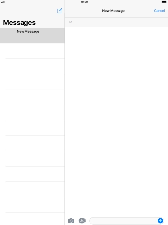 Press To: and key in the first letters of the recipient's name.