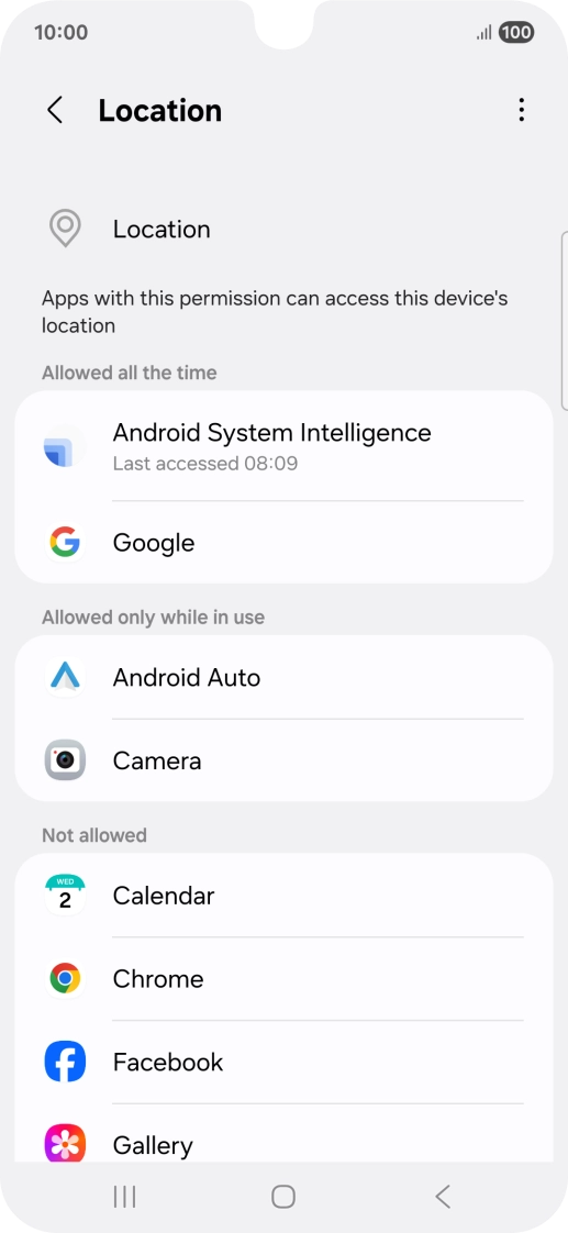 Press the required app.