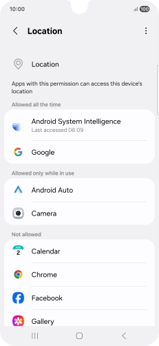 Press the required app.