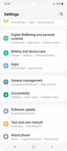 Press Software update.