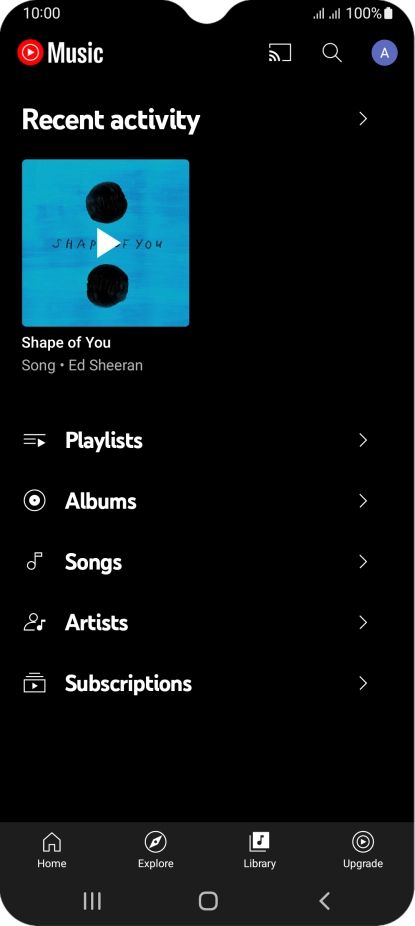 Press the required category and go to the required audio file.