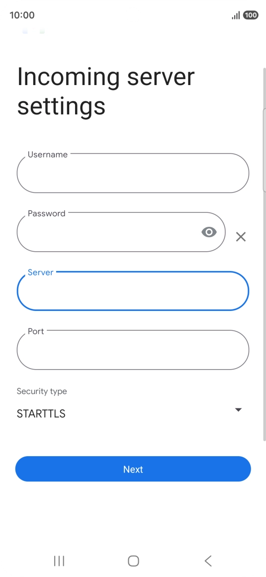 Press the field below 