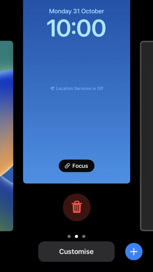 Press the delete icon.