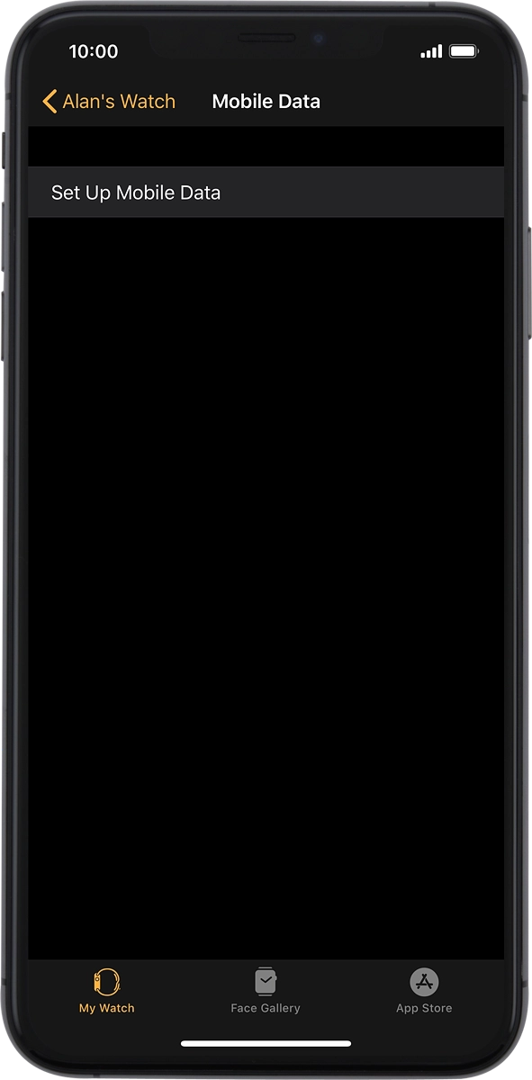 On your phone: Press Set Up Mobile Data and follow the instructions on the screen to set up mobile data.