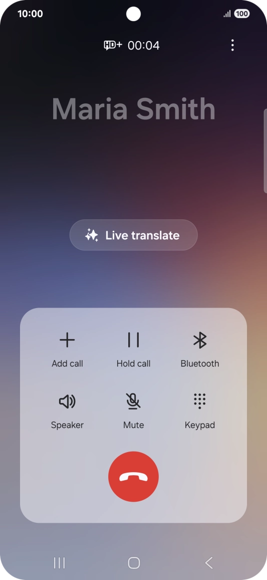 Press Live translate.