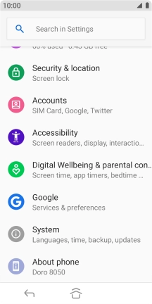 Press Security & location.