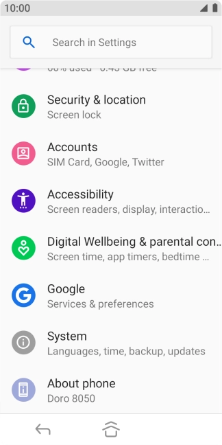 Press Security & location.