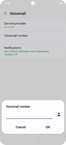 Key in +447953222222 and press OK.