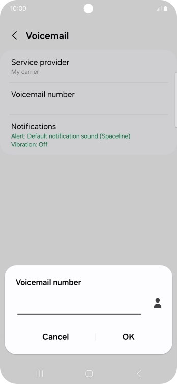 Key in +447953222222 and press OK.