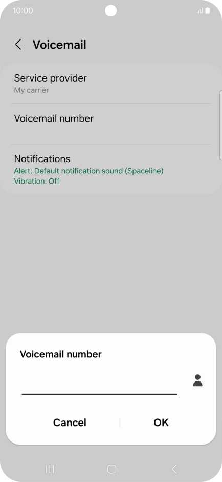 Key in +447953222222 and press OK.