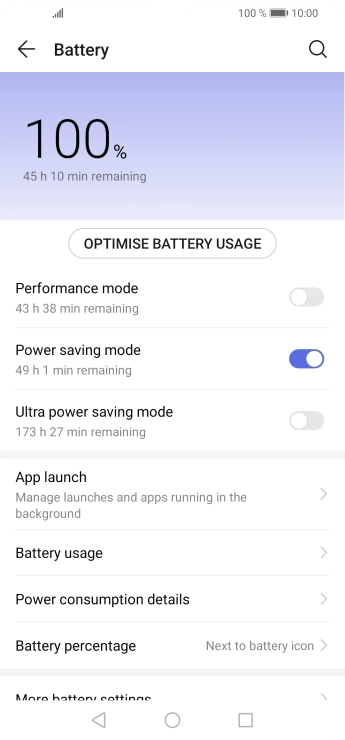 Press the Home key to return to the home screen.