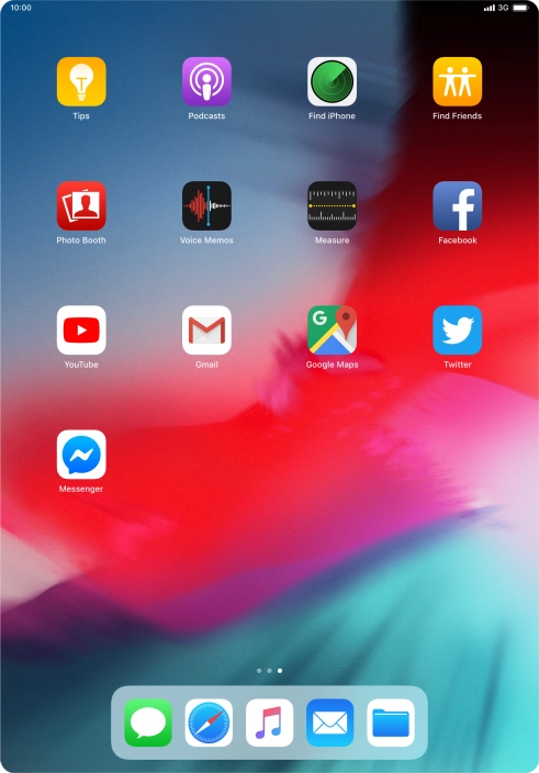 Press and hold the required app until the icons start to jiggle.