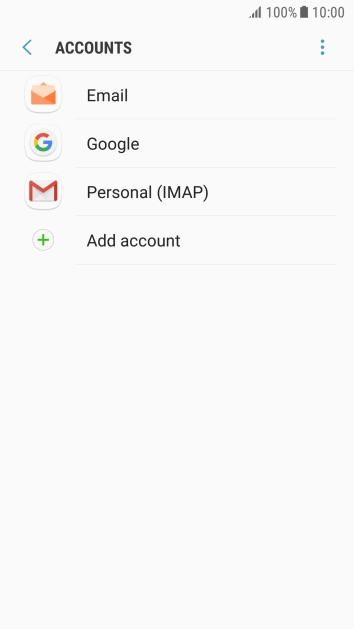 Press the menu icon.