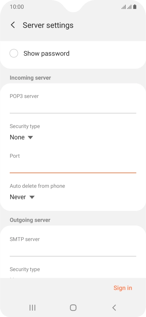 Press the drop down list below 