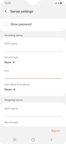 Press the drop down list below 