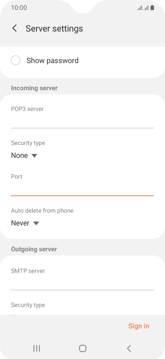 Press the drop down list below 