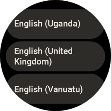 Press the required language.