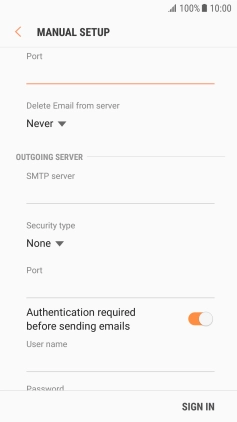 Press the drop down list below 