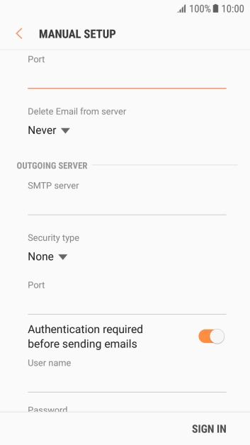 Press the drop down list below 